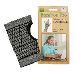 Carpal handske, Str. S selvvarmende Bamboo Pro 1 stk